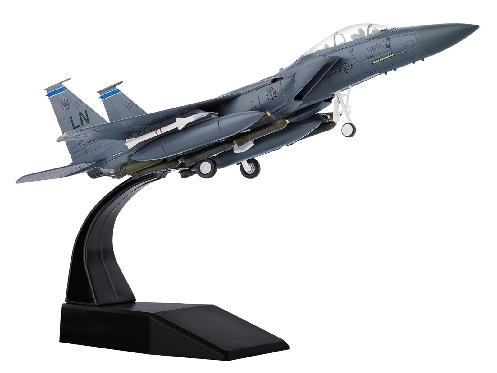 McDonnell Douglas F-15E Strike Eagle Aircraft "492nd Fighter Squadron 48th Fighter Wing RAF Lakenheath England" (2020) United States Air Force Europe 1/100 Diecast Model Airplane