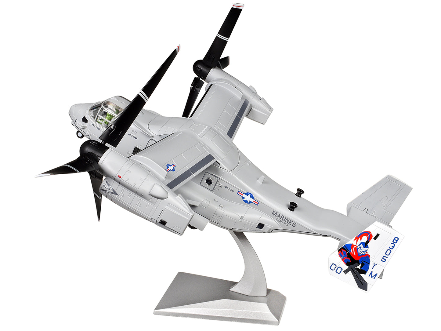 Bell Boeing MV-22 Osprey Aircraft "Marine Medium Tiltrotor Training Squadron 204 (VMMT-204) Raptors 2nd Marine Aircraft Wing MCAS New River" United States Marines 1/72 Diecast Model Airplane