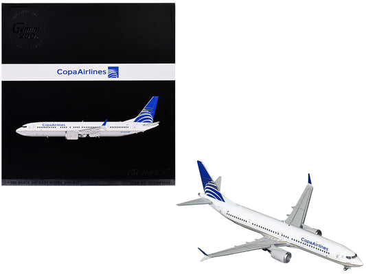 Boeing 737 MAX 9 Commercial Aircraft "Copa Airlines" (HP-9907CMP) White with Blue Tail "Gemini 200" Series 1/200 Diecast Model Airplane by GeminiJets