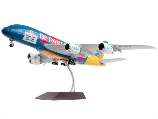  Airbus A380-800 Commercial Aircraft "Emirates Airlines - Dubai Expo" "Gemini 200" Series 1/200 Diecast Model Airplane by GeminiJets