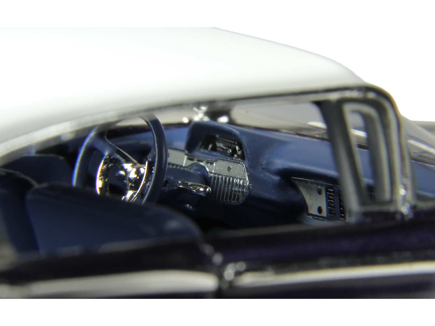 1960 Mercury Park Lane 4 Door Sedan Marine Blue Metallic with White Top and Blue Interior Limited Edition to 200 pieces Worldwide 1/43 Model Car by Goldvarg Collection
