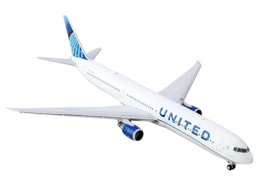 Boeing 767-400ER Commercial Aircraft "United Airlines" (N76064) White with Blue Tail 1/400 Diecast Model Airplane by GeminiJets