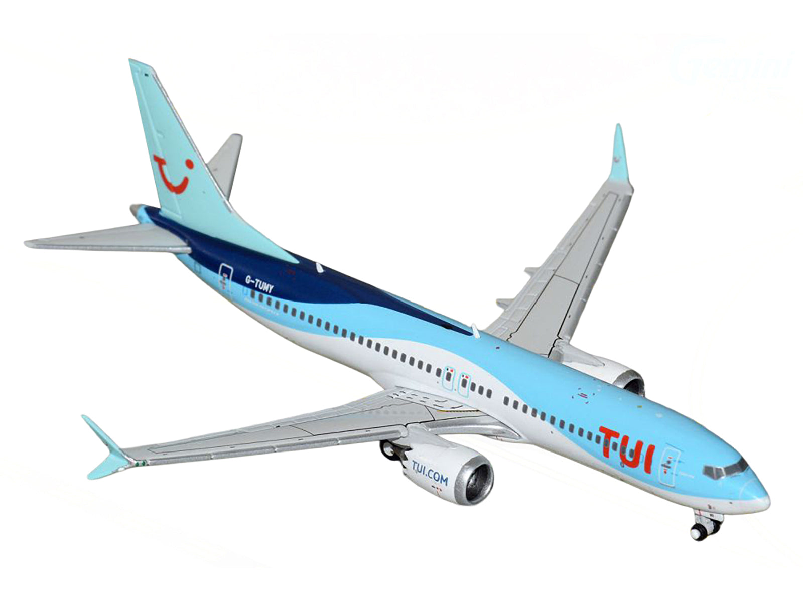 Boeing 737 MAX 8 Commercial Aircraft "TUI Airways" (G-TUMY) Blue and White 1/400 Diecast Model Airplane by GeminiJets