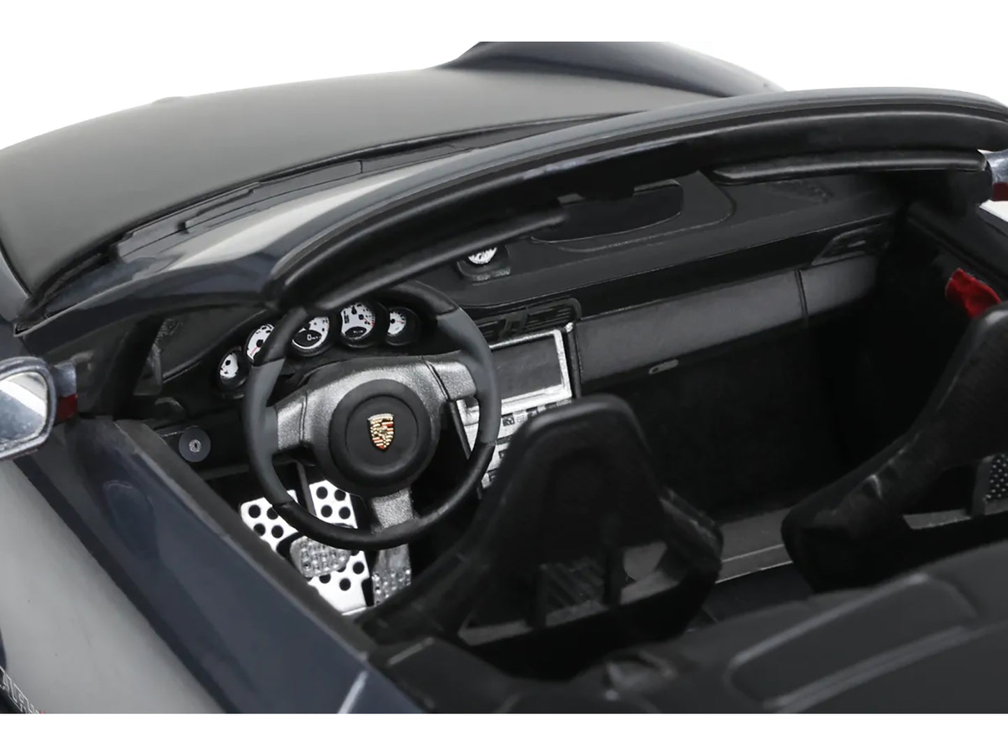 Porsche 911 LB-Works Alpha 9 Gray with Black Hood 1/18 Model Car by GT Spirit