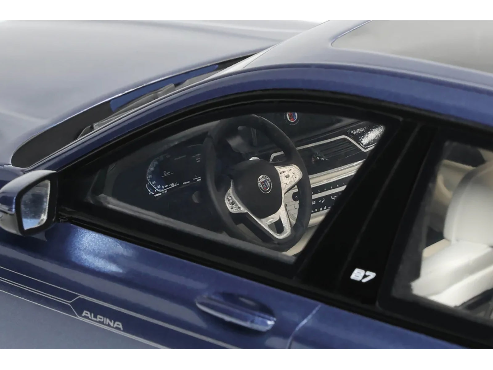 2022 BMW Alpina B7 Blue Metallic 1/18 Model Car by GT Spirit