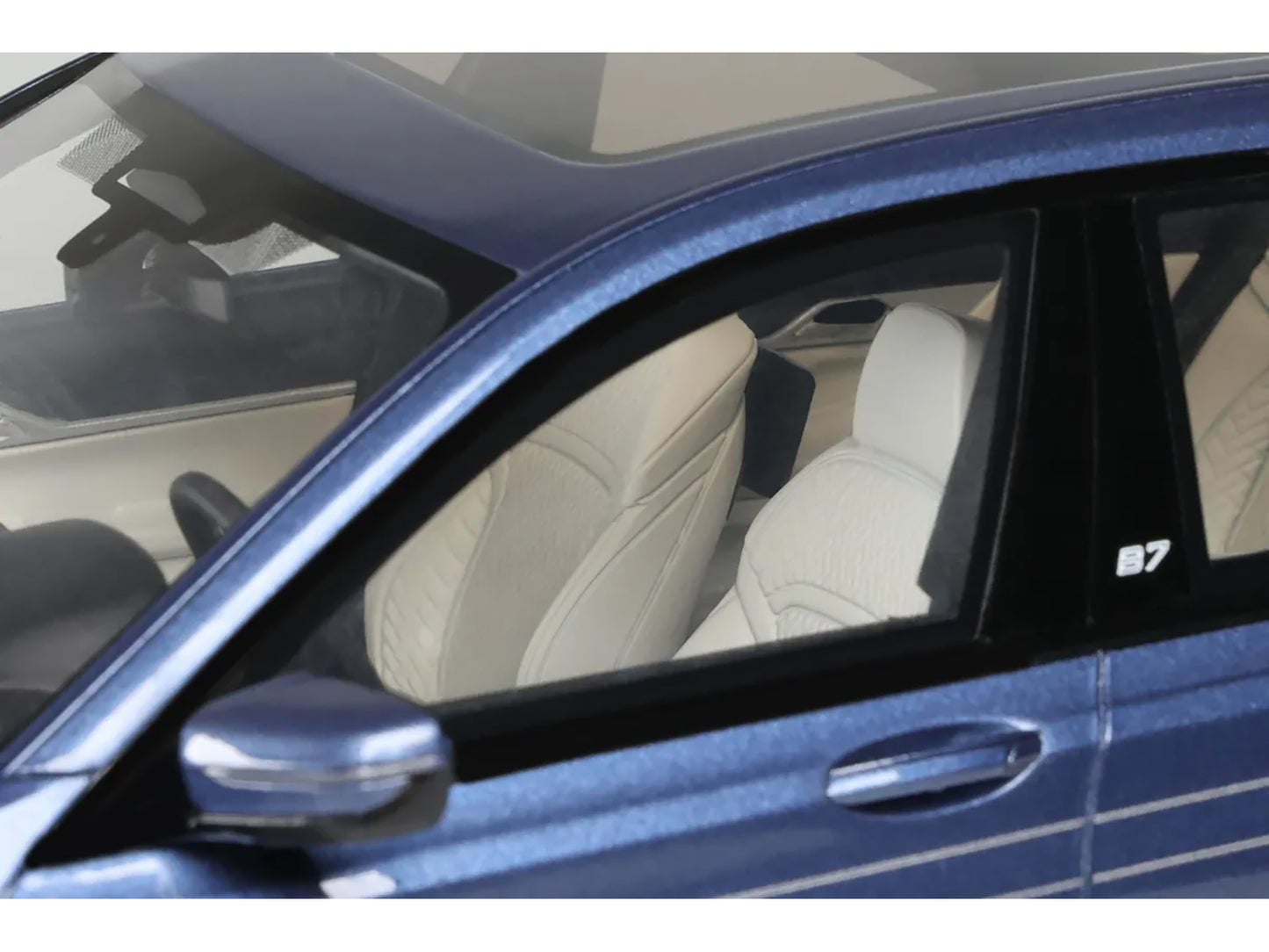 2022 BMW Alpina B7 Blue Metallic 1/18 Model Car by GT Spirit
