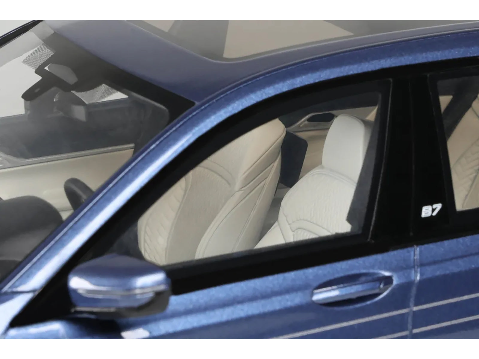 2022 BMW Alpina B7 Blue Metallic 1/18 Model Car by GT Spirit