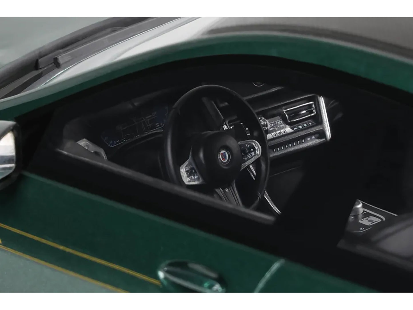 2023 BMW Alpina B8 Gran Coupe Green Metallic 1/18 Model Car by GT Spirit