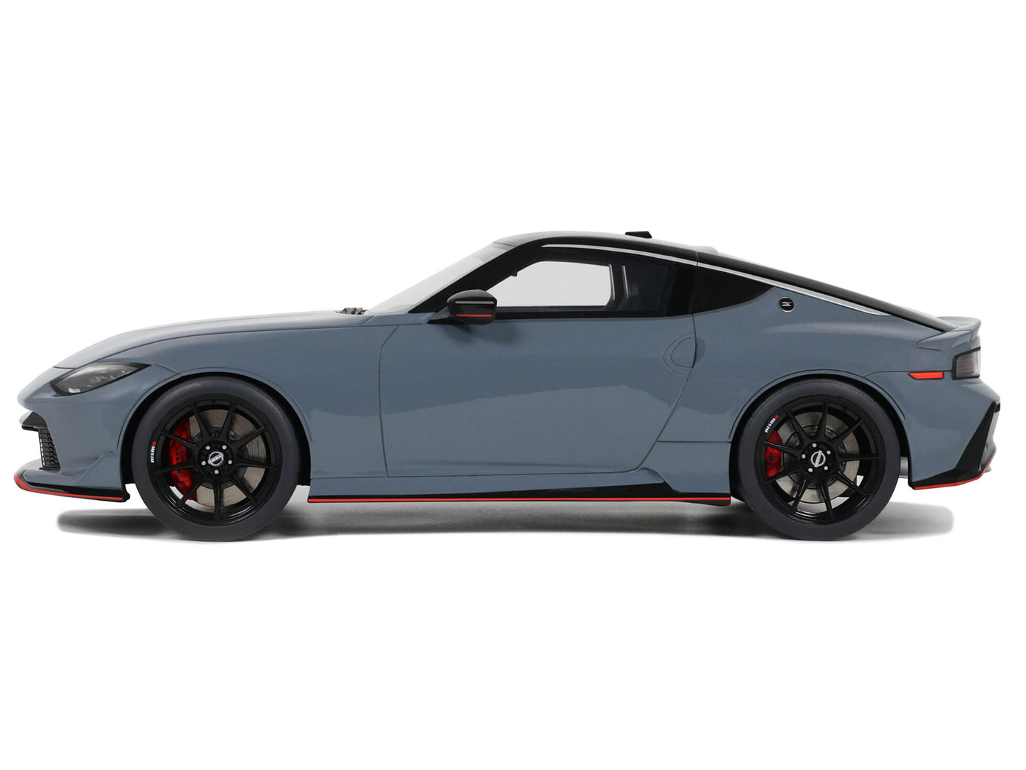 2024 Nissan Z Nismo Gray with Black Top 1/18 Model Car by GT Spirit