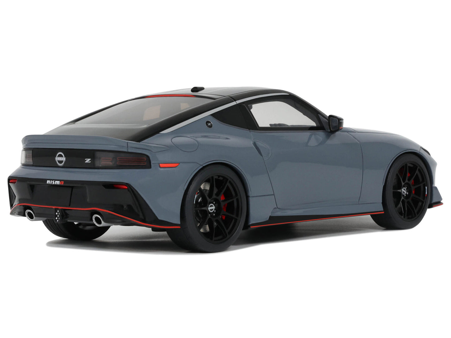 2024 Nissan Z Nismo Gray with Black Top 1/18 Model Car by GT Spirit