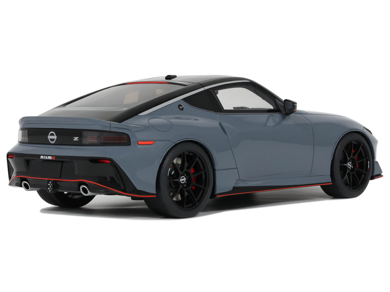 2024 Nissan Z Nismo Gray with Black Top 1/18 Model Car by GT Spirit