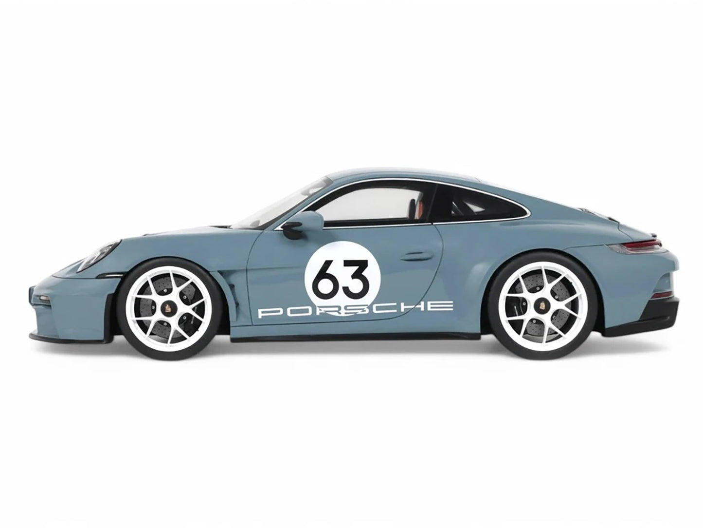 2024 Porsche 911 S/T #63 Shore Blue Metallic 1/18 Model Car by GT Spirit