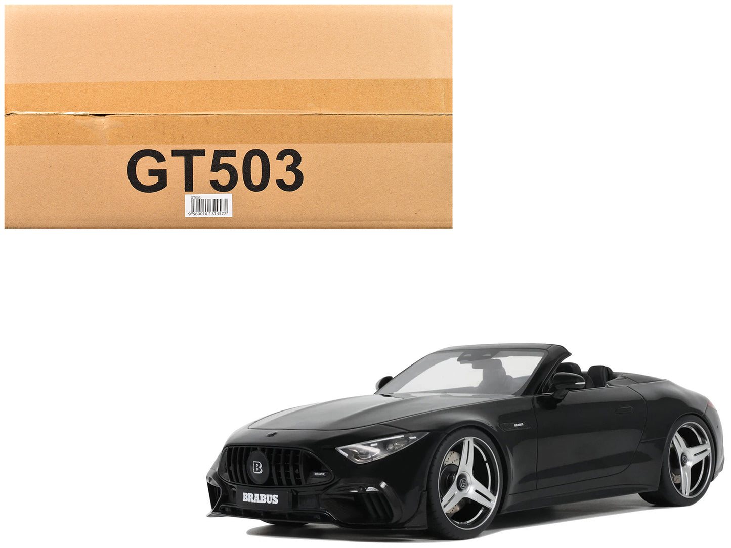 Brabus 750 BODO Buschmann Edition Obsidian Black 1/18 Model Car by GT Spirit