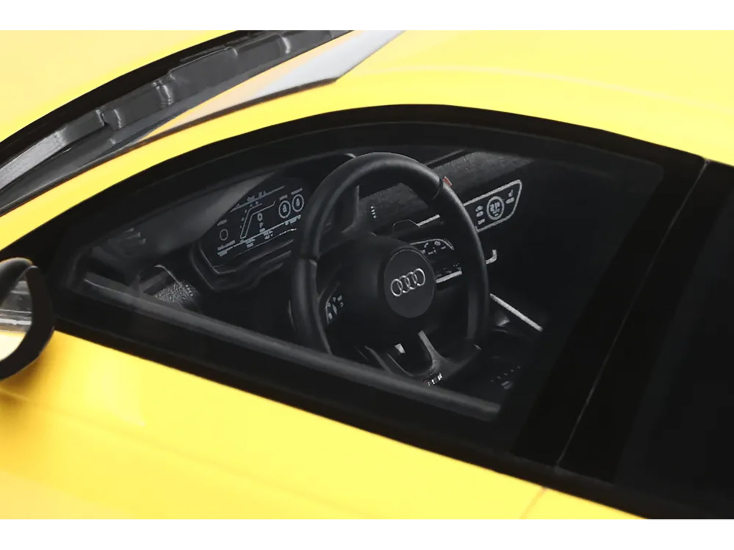 2024 Audi RS 4 "25th Anniversary" Yellow 1/18 Model Car by GT Spirit