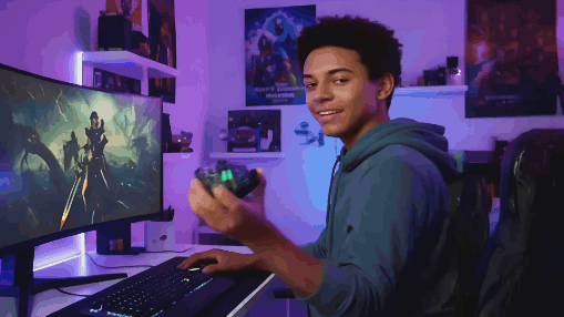 Gaming Mouse with RGB Lighting and Adjustable DPI for Precision Control