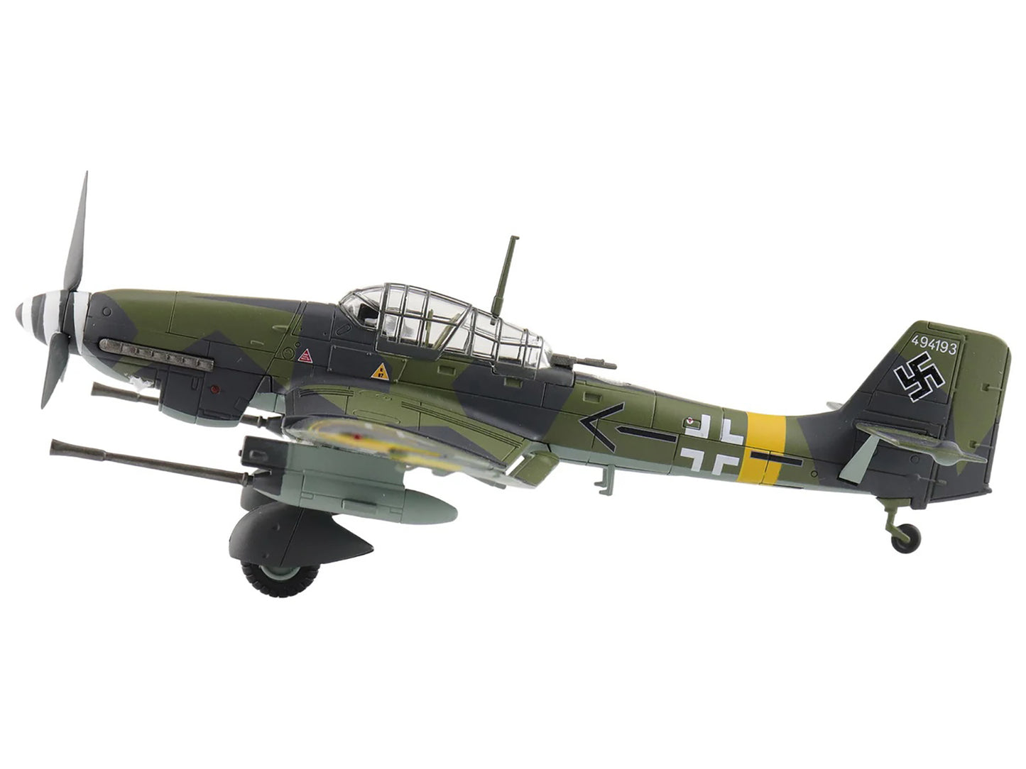 Junkers Ju 87G-2 Stuka Aircraft "WNr. 494193 Tank Buster Stab. SG 2 Slovakia" (1944) German Luftwaffe "Air Power Series" 1/72 Diecast Model by Hobby Master