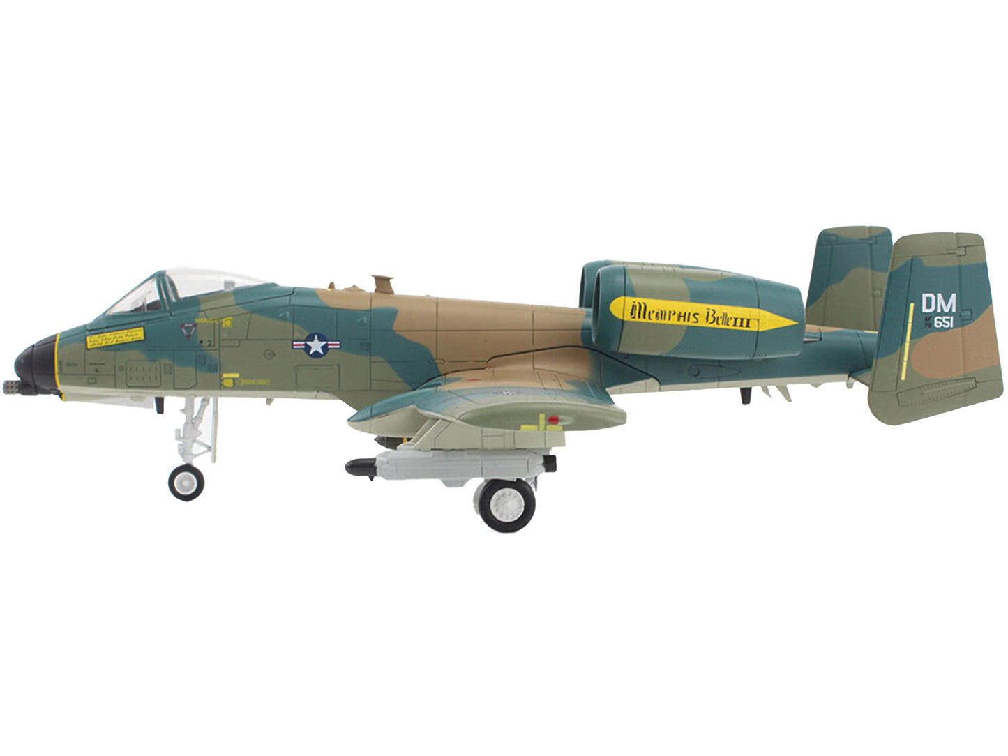 Fairchild Republic A-10C Thunderbolt II Attack Aircraft "Memphis Belle III Captain Lindsay 'Mad' Johnson Davis-Monthan Air Force Base" (2023-24) United States Air Force "Air Power Series" 1/72 Diecast Model by Hobby Master