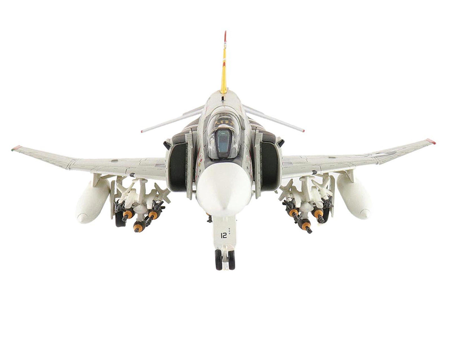 McDonnell Douglas F-4J Phantom II Fighter-Bomber Aircraft "153893 VMFA-312 Checkerboards" (1976) United States Marine Corps "Air Power Series" 1/72 Diecast Model by Hobby Master