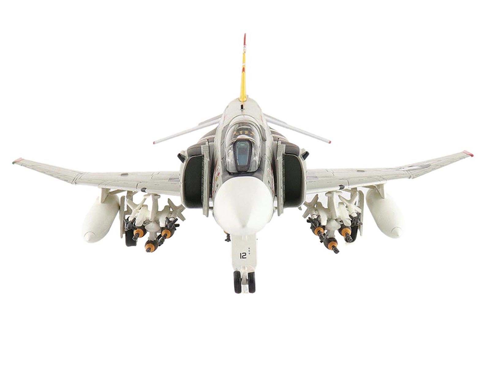 McDonnell Douglas F-4J Phantom II Fighter-Bomber Aircraft "153893 VMFA-312 Checkerboards" (1976) United States Marine Corps "Air Power Series" 1/72 Diecast Model by Hobby Master