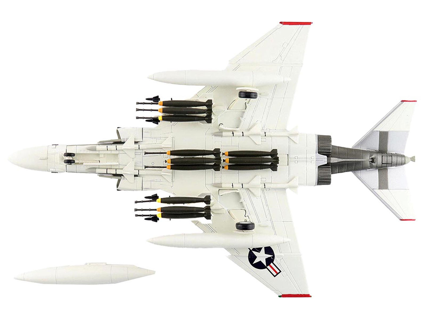 McDonnell Douglas F-4J Phantom II Fighter-Bomber Aircraft "153893 VMFA-312 Checkerboards" (1976) United States Marine Corps "Air Power Series" 1/72 Diecast Model by Hobby Master