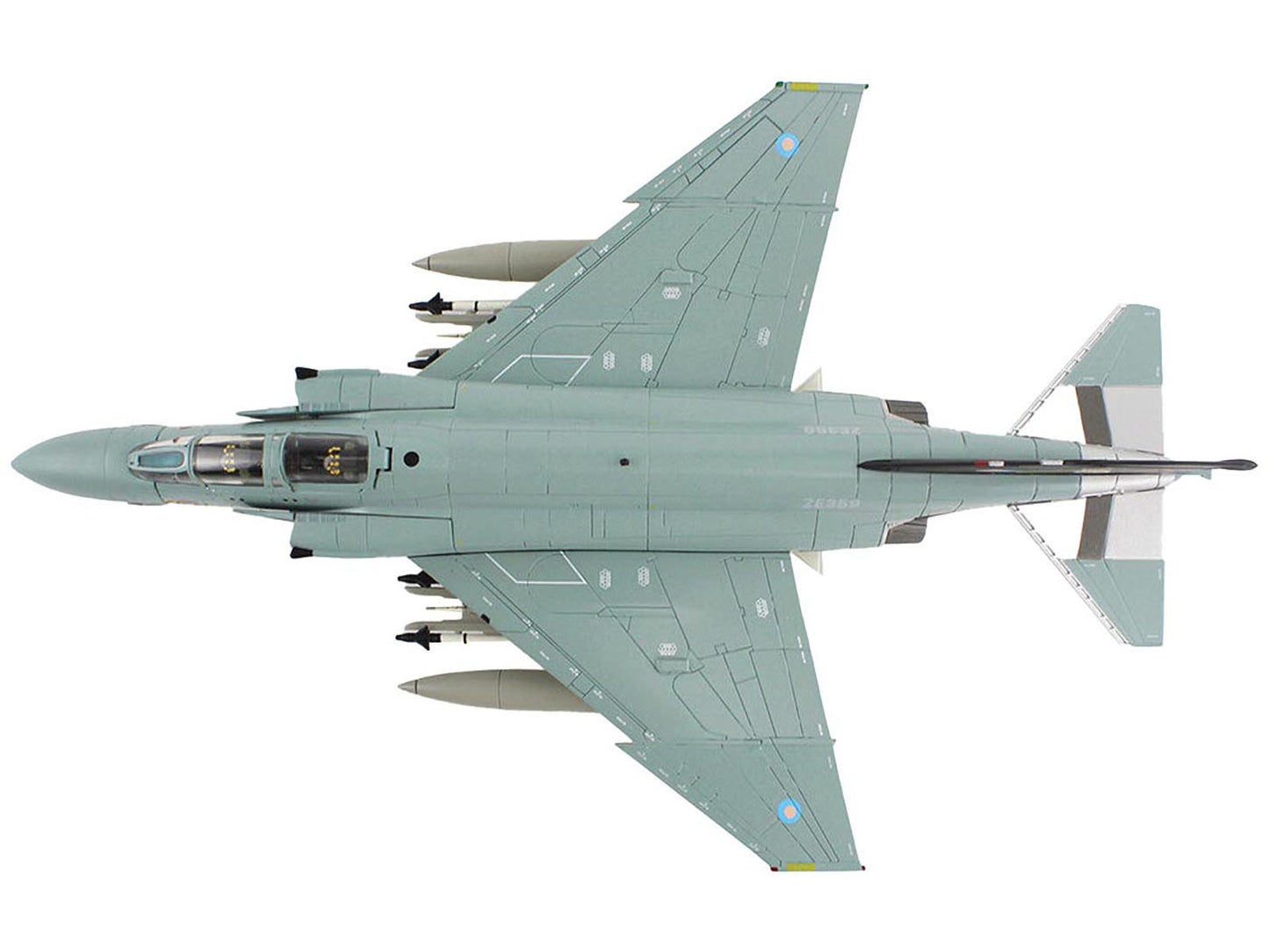 McDonnell Douglas F-4J(UK) Phantom II Fighter-Bomber Aircraft "ZE359 AF Wattisham England" British Royal Air Force "Air Power Series" 1/72 Diecast Model by Hobby Master