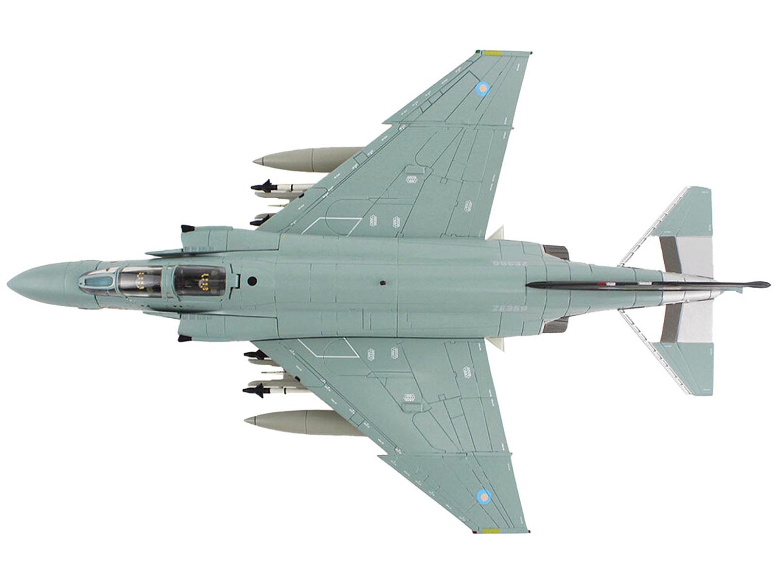 McDonnell Douglas F-4J(UK) Phantom II Fighter-Bomber Aircraft "ZE359 AF Wattisham England" British Royal Air Force "Air Power Series" 1/72 Diecast Model by Hobby Master