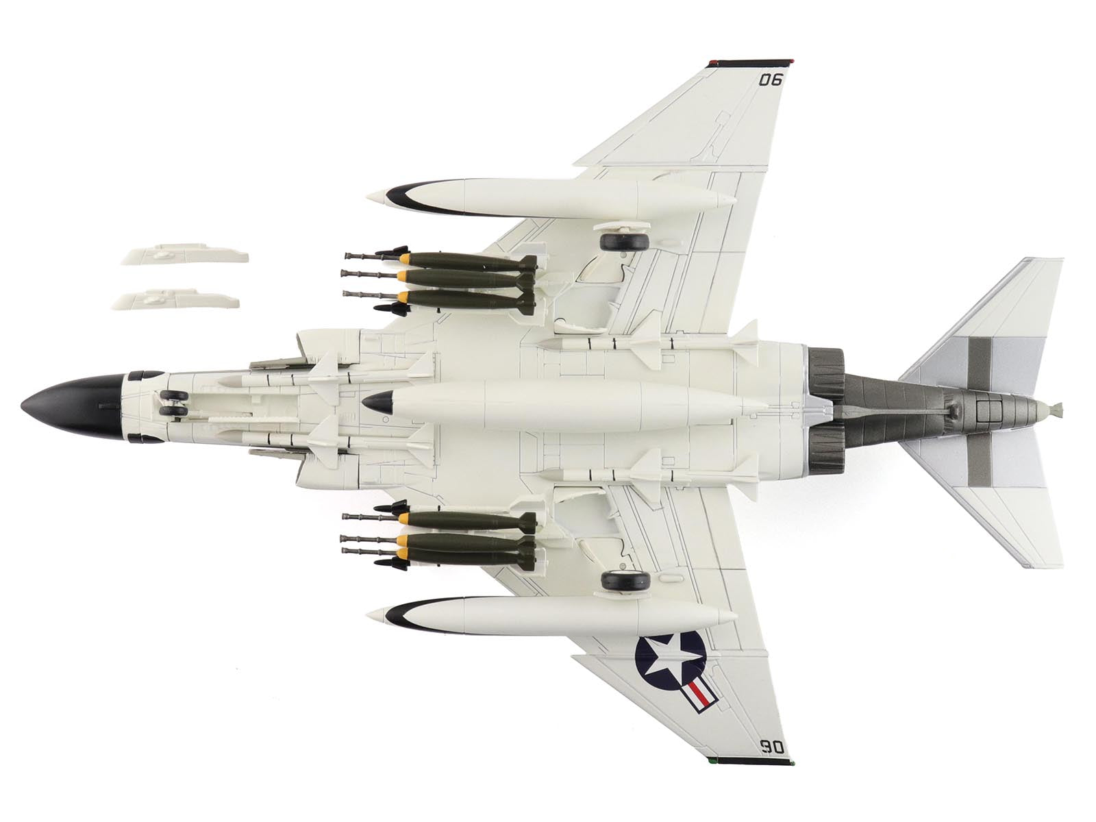 McDonnell Douglas F-4J Phantom II Fighter-Bomber Aircraft "Showtime 106 155769 VF-96 Fighting Falcons USS Constellation" (1972) United States Navy "Air Power Series" 1/72 Diecast Model by Hobby Master