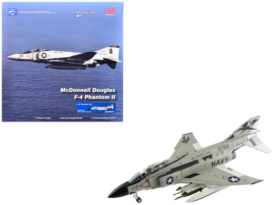McDonnell Douglas F-4J Phantom II Fighter-Bomber Aircraft "Showtime 106 155769 VF-96 Fighting Falcons USS Constellation" (1972) United States Navy "Air Power Series" 1/72 Diecast Model by Hobby Master