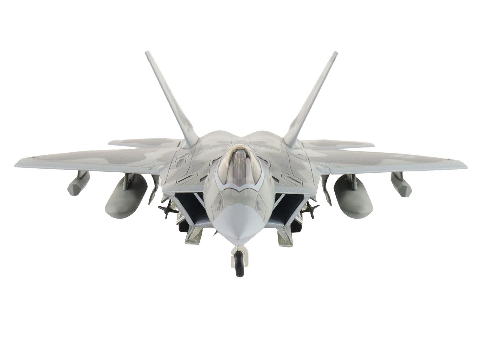 Lockheed F-22 Raptor Stealth Aircraft with Steakthy Pods "AF06-132 411th Flight Test Squadron Edwards Air Force Base" (2022) United States Air Force "Air Power Series" 1/72 Diecast Model by Hobby Master