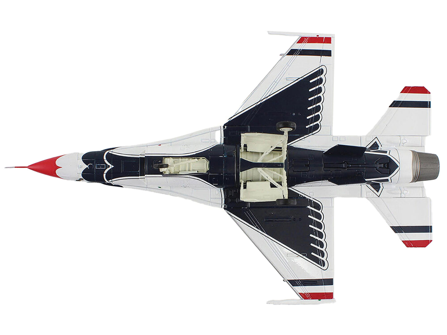 Lockheed F-16C Fighting Falcon Fighter Aircraft "Thunderbirds #1-6 Decals Royal International Air Tattoo" (2017) United States Air Force "Air Power Series" 1/72 Diecast Model by Hobby Master