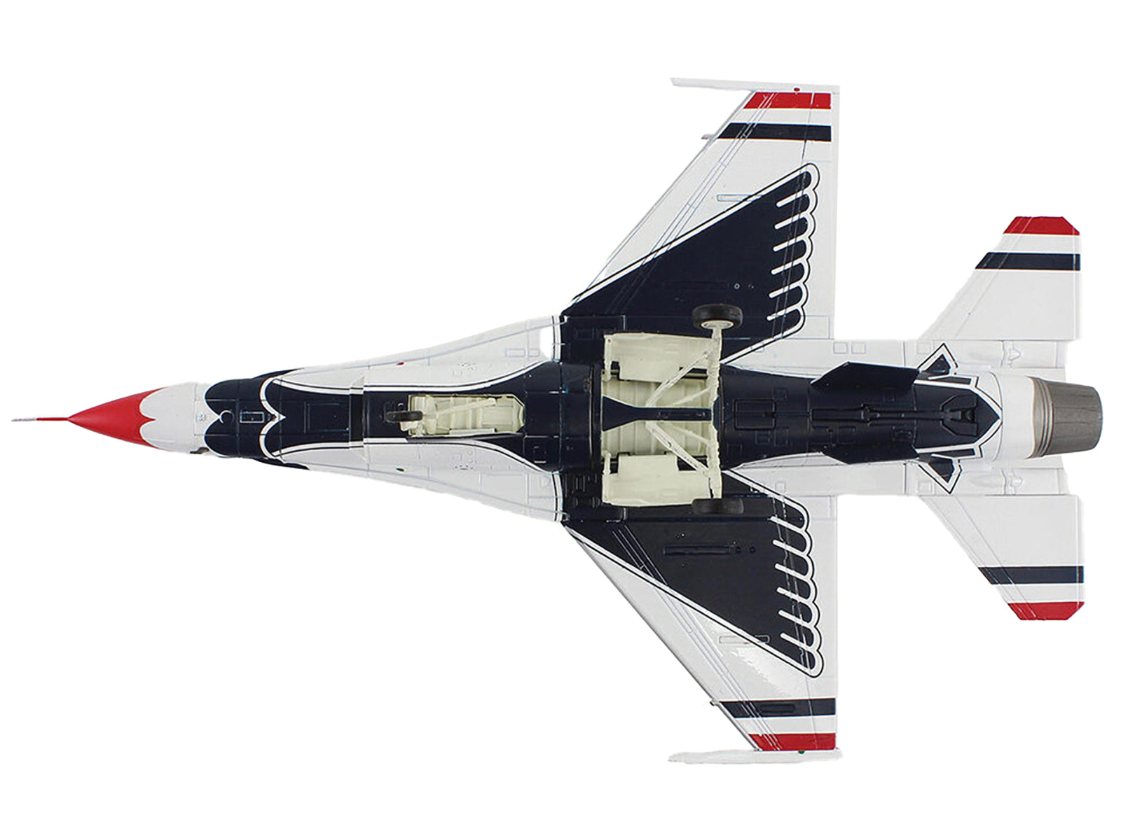 Lockheed F-16C Fighting Falcon Fighter Aircraft "Thunderbirds #1-6 Decals Royal International Air Tattoo" (2017) United States Air Force "Air Power Series" 1/72 Diecast Model by Hobby Master