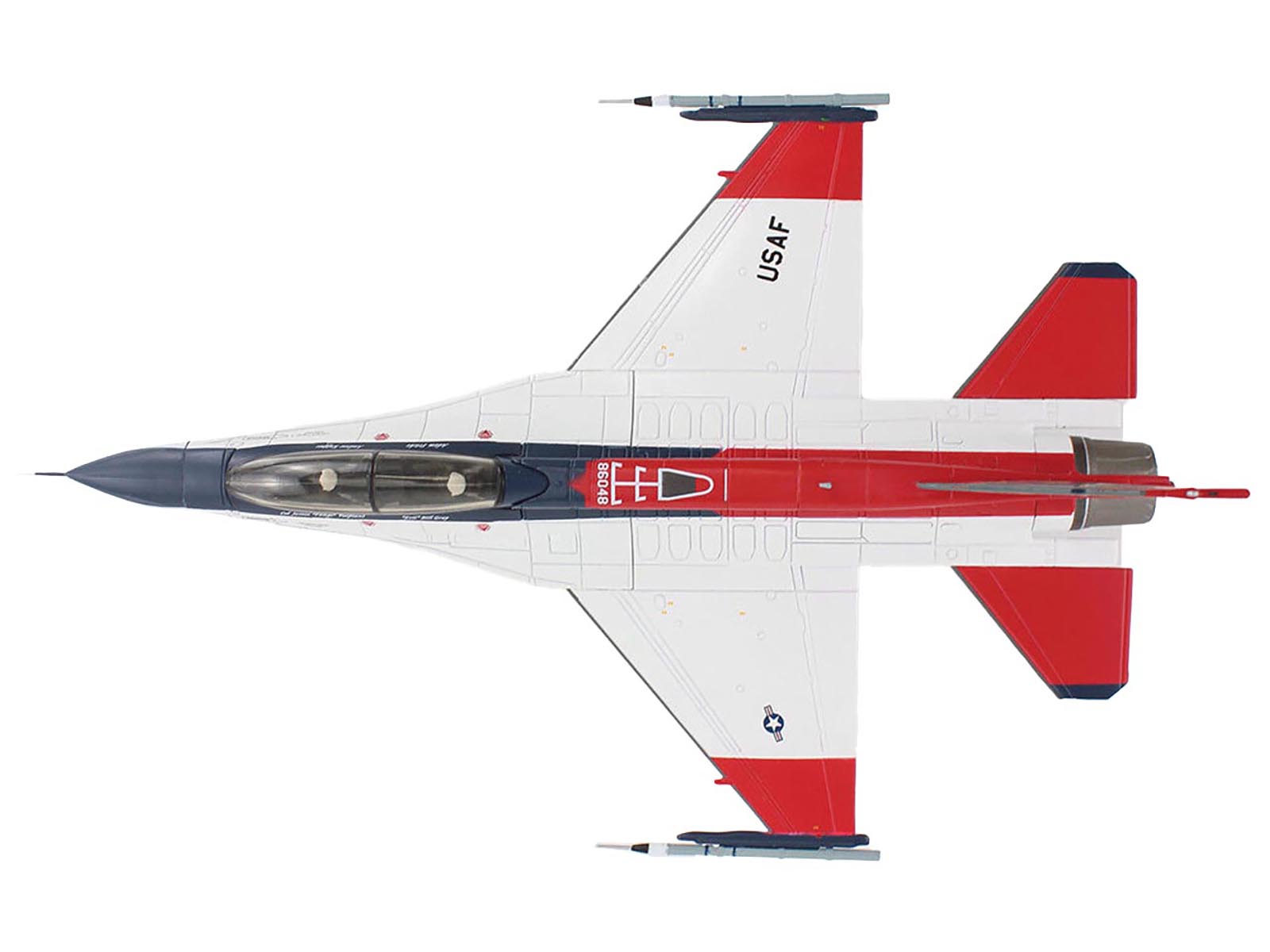 General Dynamics X-62A VISTA Aircraft "86-0048 USAF Test Pilot School Edwards Air Force Base" (2024) United States Air Force "Air Power Series" 1/72 Diecast Model by Hobby Master