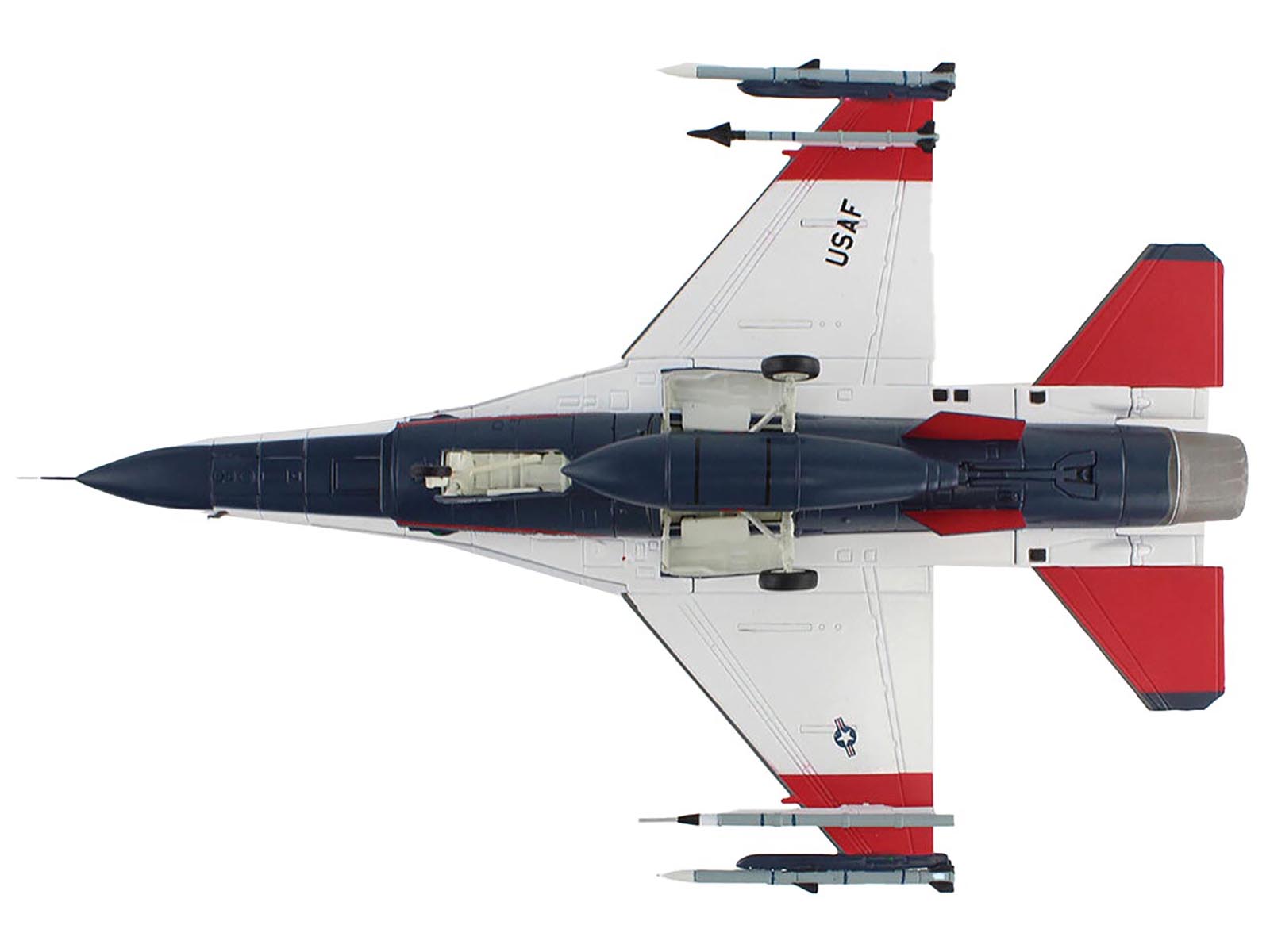 General Dynamics X-62A VISTA Aircraft with Missiles "86-0048 USAF Test Pilot School Edwards Air Force Base" (2024) United States Air Force "Air Power Series" 1/72 Diecast Model by Hobby Master