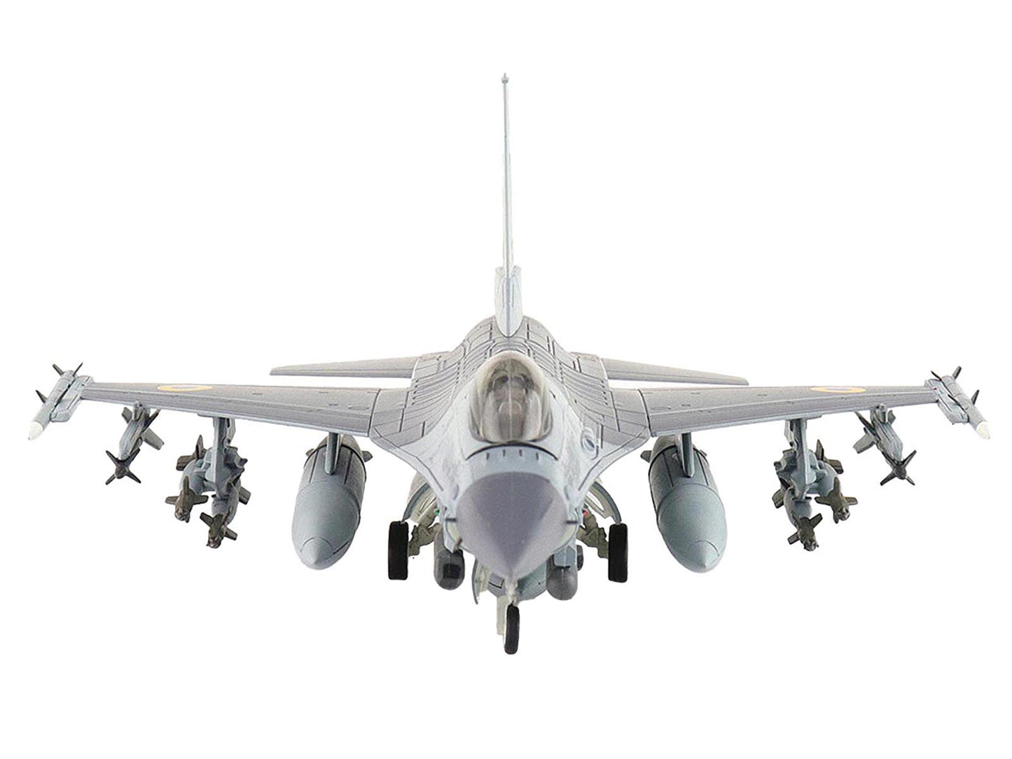 Lockheed F-16AM Fighting Falcon Fighter Aircraft "UA24-3596 Pylon Integrated Dispenser System Plus" (2024) Ukrainian Air Force "Air Power Series" 1/72 Diecast Model by Hobby Master