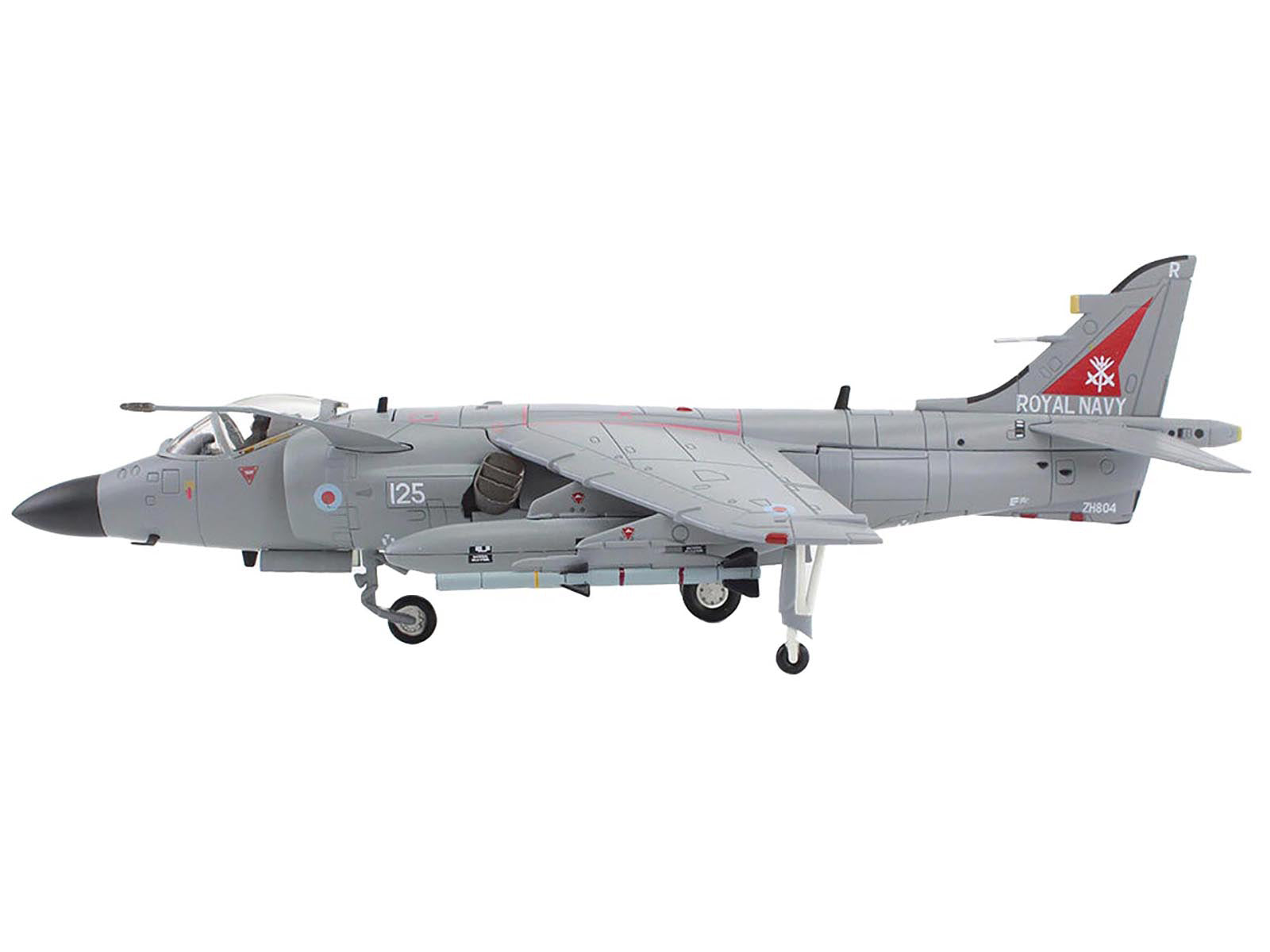 British Aerospace Sea Harrier FA.2 Aircraft with Sea Eagle Missiles "ZH804 Fairford" (2002) British Royal Navy "Air Power Series" 1/72 Diecast Model by Hobby Master