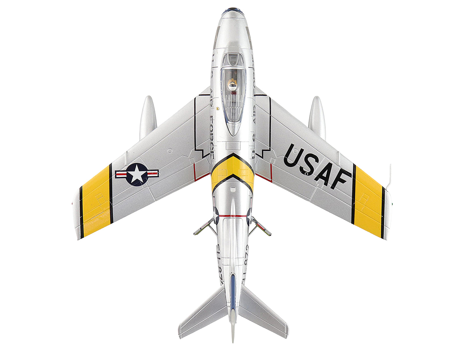 North American F-86F Sabre Fighter Aircraft "24872 Gene Kranz My Darling Marta, 69th Fighter Bomber Squadron, EAA Aviation Museum" United States Air Force "Air Power Series" 1/72 Diecast Model by Hobby Master