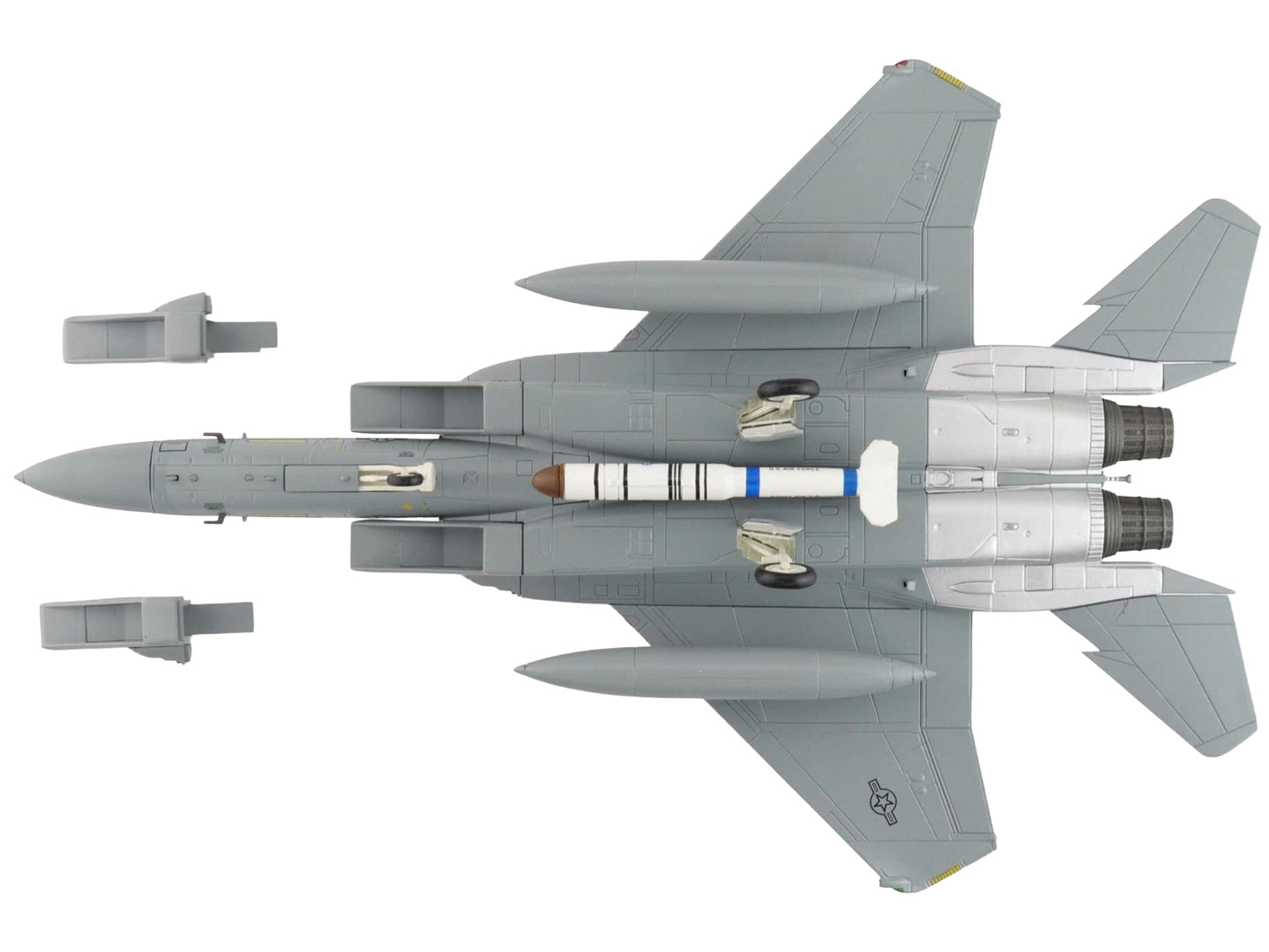McDonnell Douglas F-15A Eagle Fighter Aircraft "76-0111 318th Fighter Interceptor Squadron" United States Air Force "Air Power Series" 1/72 Diecast Model by Hobby Master