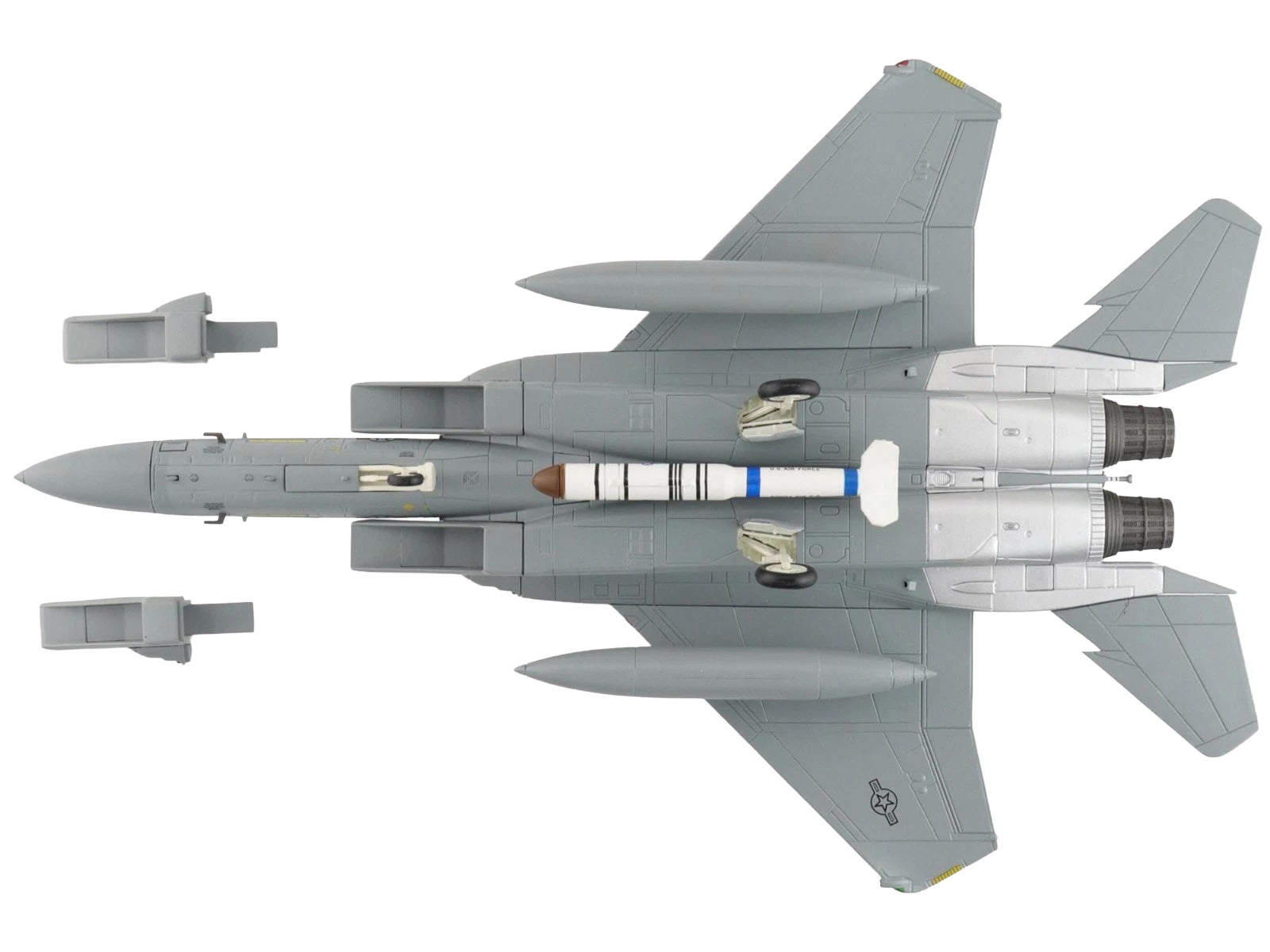 McDonnell Douglas F-15A Eagle Fighter Aircraft "76-0111 318th Fighter Interceptor Squadron" United States Air Force "Air Power Series" 1/72 Diecast Model by Hobby Master