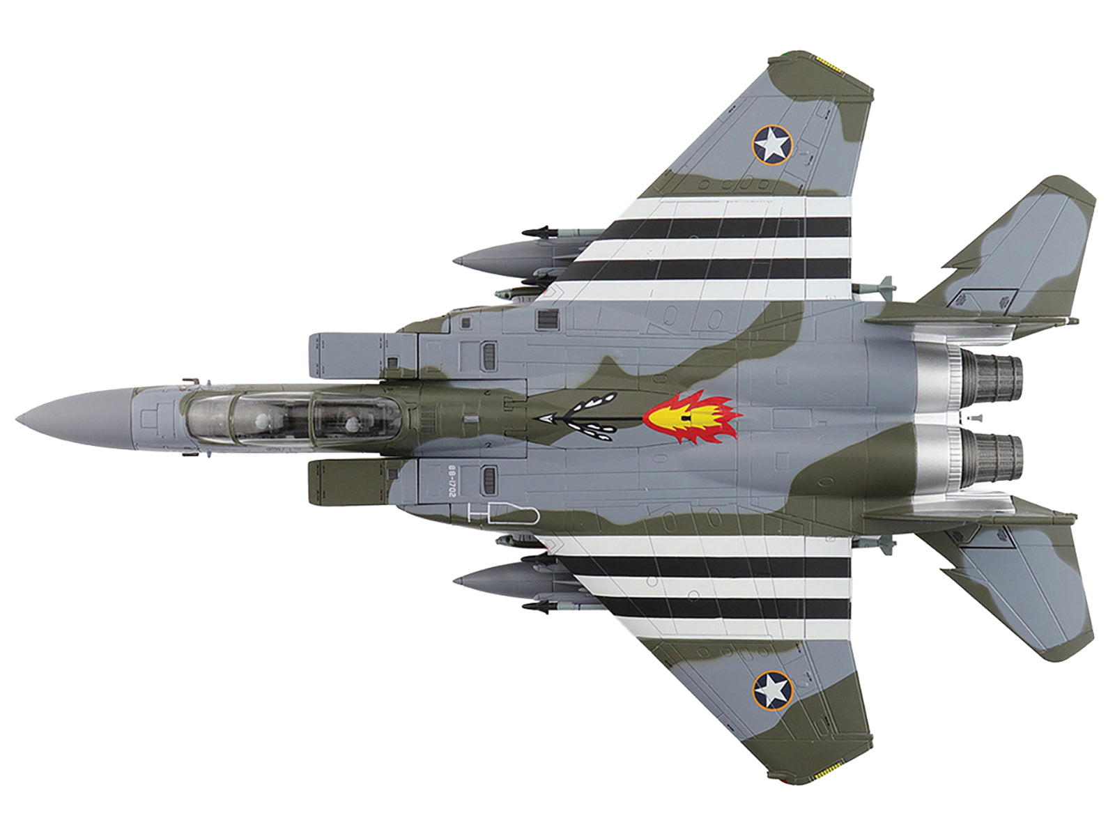 Boeing F-15E Strike Eagle Fighter Aircraft "88-1702 Spirit of Goldsboro 334th FS 4th FW" (2024) United States Air Force "Air Power Series" 1/72 Diecast Model by Hobby Master