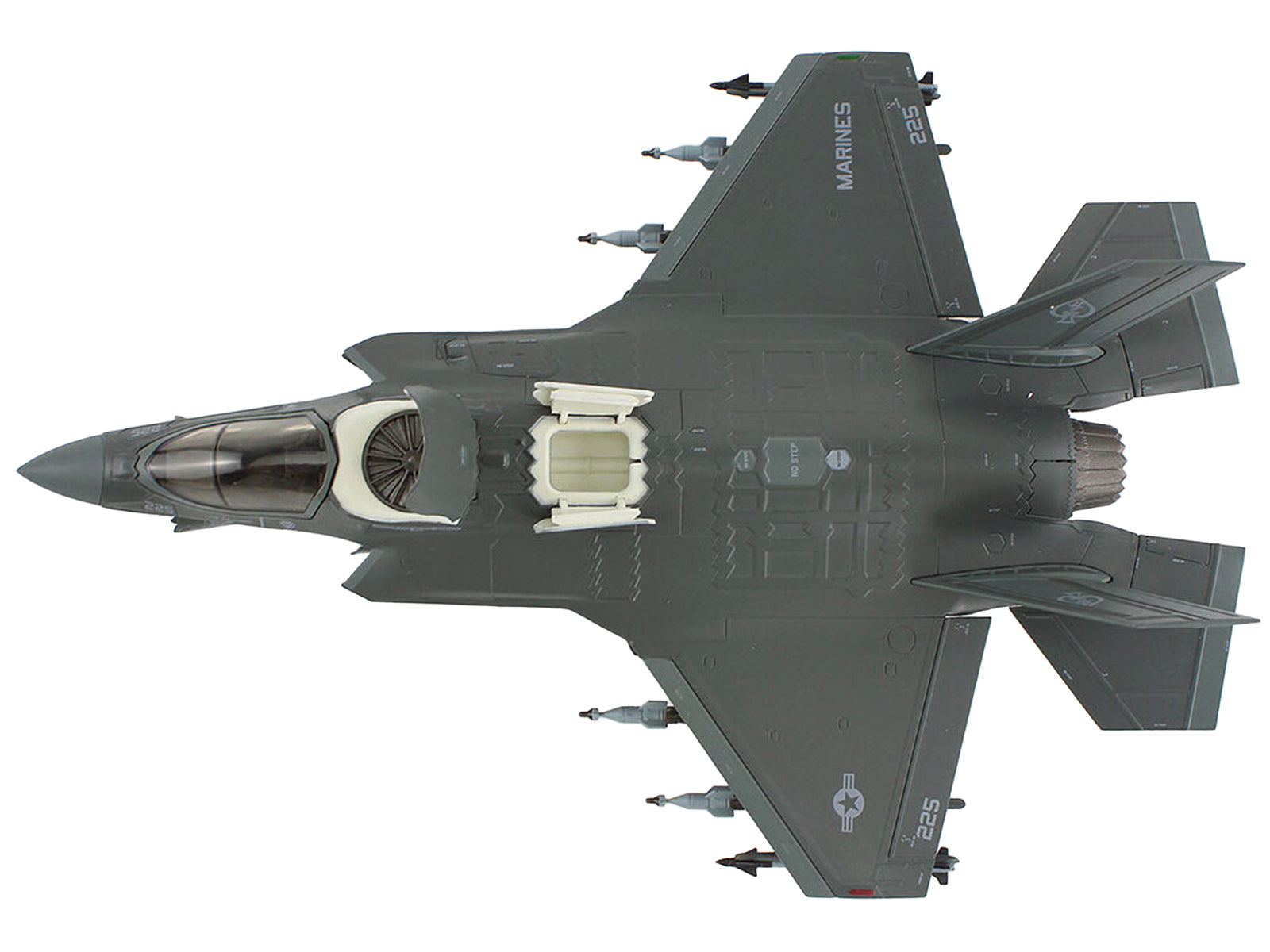 Lockheed Martin F-35B Lightning II Aircraft Beast Mode Configuration "VMFA-225 Vikings Yuma Marine Corps Air Station" (2023) United States Marine Corps "Air Power Series" 1/72 Diecast Model by Hobby Master