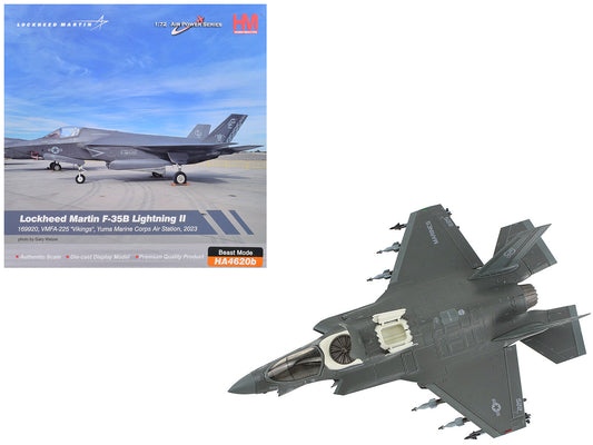Lockheed Martin F-35B Lightning II Aircraft Beast Mode Configuration "VMFA-225 Vikings Yuma Marine Corps Air Station" (2023) United States Marine Corps "Air Power Series" 1/72 Diecast Model by Hobby Master