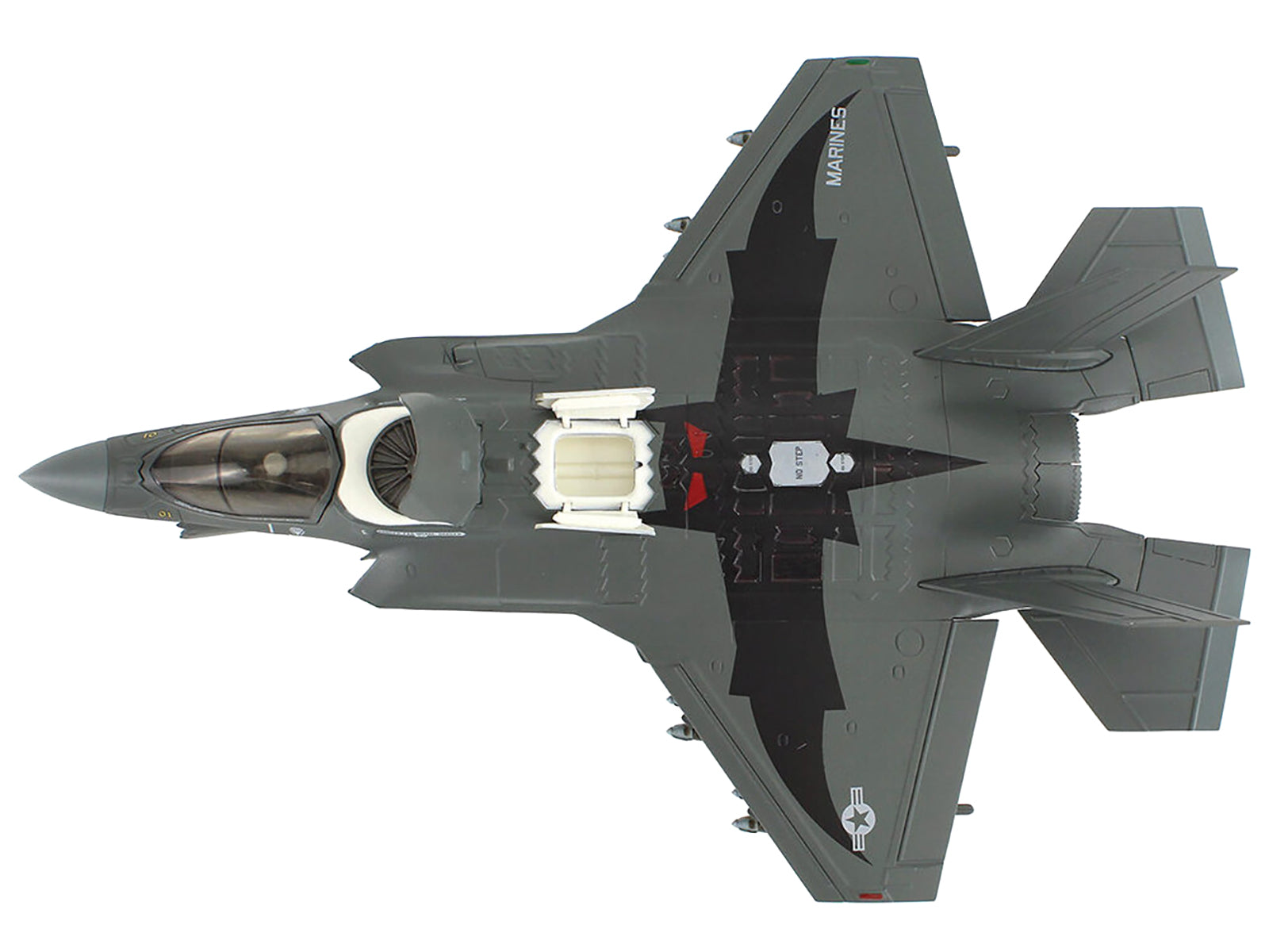 Lockheed F-35B Lightning II Aircraft (Beast Mode) "169623 VMFA-242 Bats Iwakuni Japan" (2024) United States Marine Corps "Air Power Series" 1/72 Diecast Model by Hobby Master