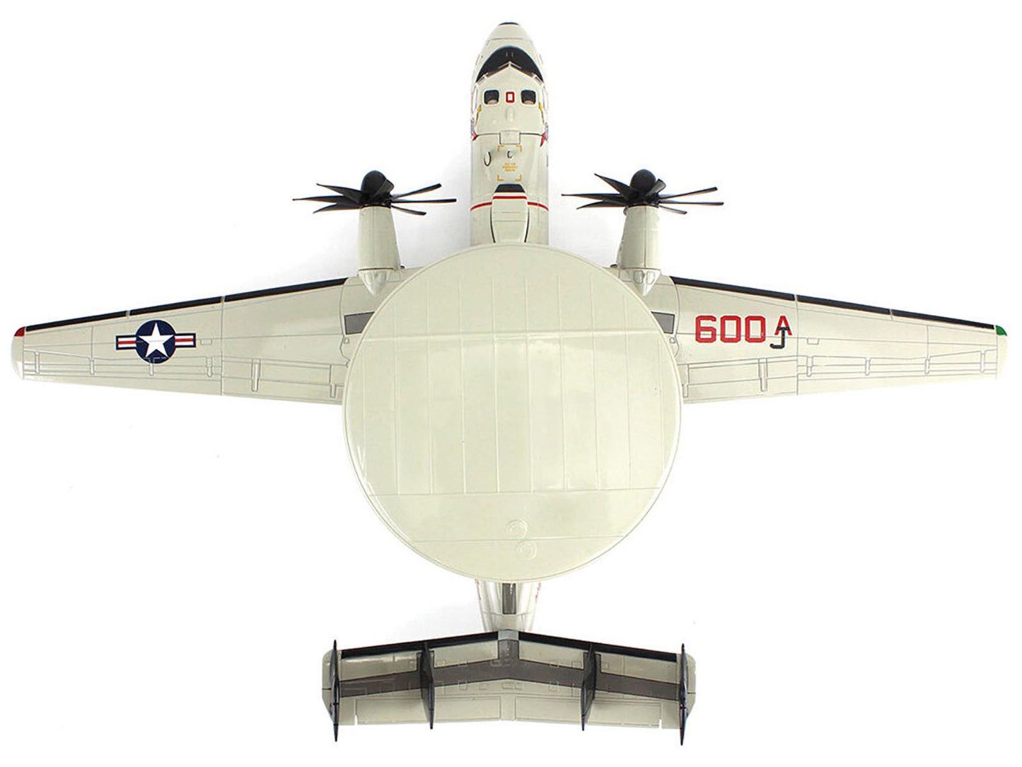 Northrop Grumman E-2C Hawkeye Aircraft "165300 VAW-124 Bear Aces" (2009) United States Navy "Air Power Series" 1/72 Diecast Model by Hobby Master