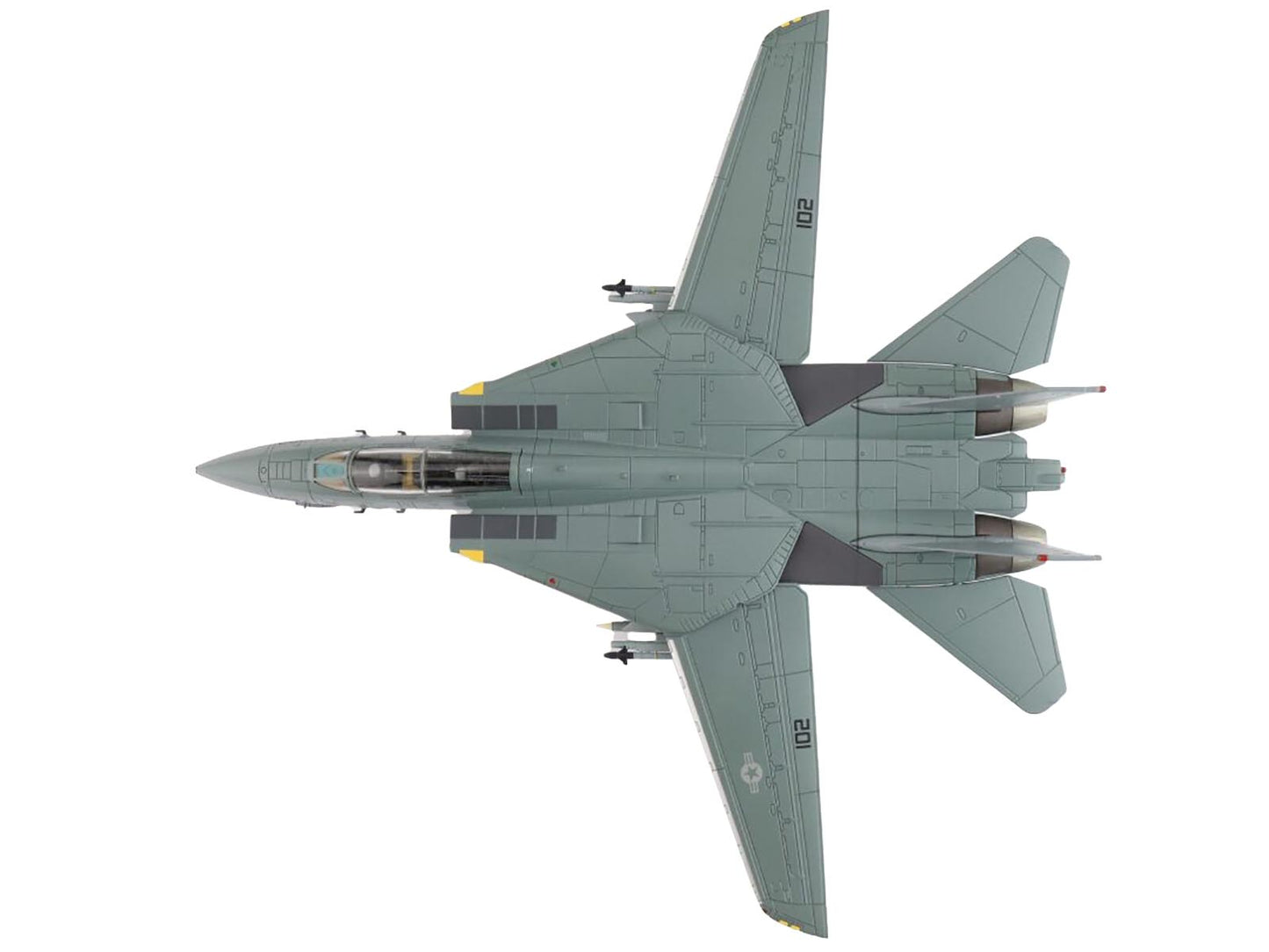 Grumman F-14D Tomcat Fighter Aircraft "VF-31 Tomcat Sunset" (2006) United States Air Force "Air Power Series" 1/72 Diecast Model by Hobby Master