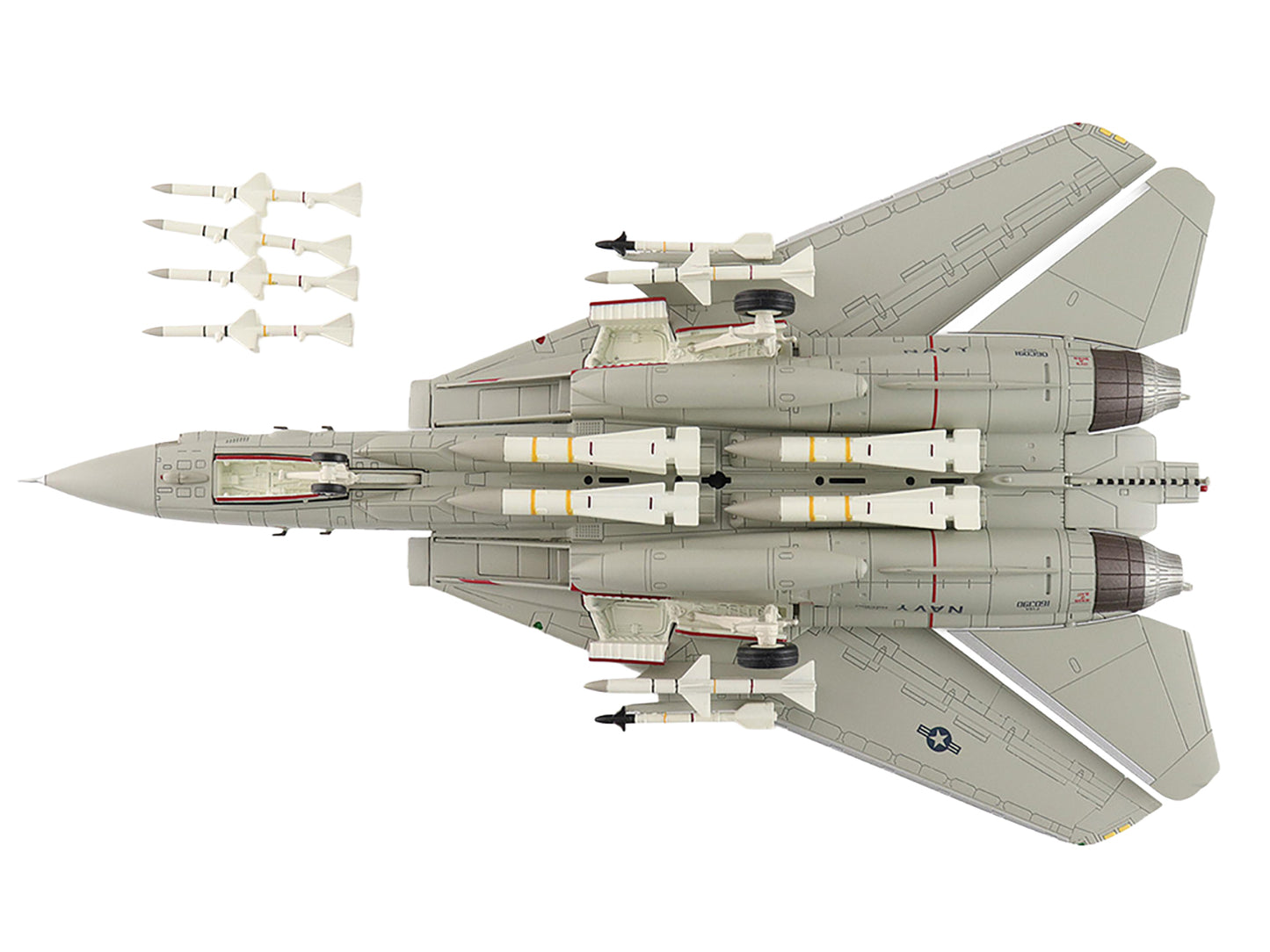 Grumman F-14A Tomcat Fighter Aircraft "160390 Sukhoi Killer VF-41 Black Aces USS Nimitz" (1982) United States Navy "Air Power Series" 1/72 Diecast Model by Hobby Master