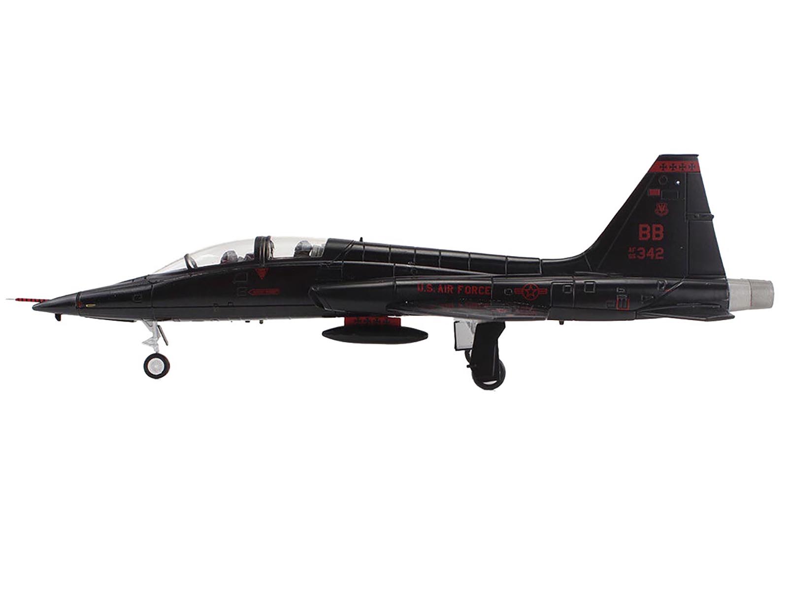 Northrop T-38A Talon Aircraft "65-10342 1st Reconnaissance Squadron 9th Reconnaissance Wing Beale Air Force Base" (2006) United States Air Force "Air Power Series" 1/72 Diecast Model by Hobby Master