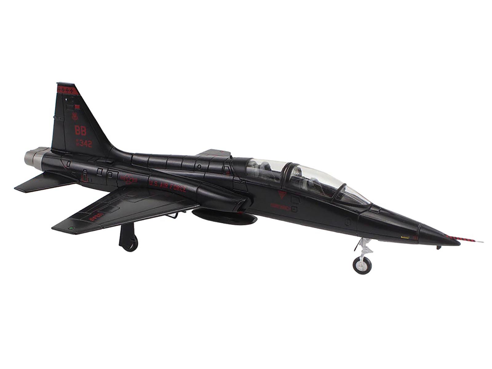Northrop T-38A Talon Aircraft "65-10342 1st Reconnaissance Squadron 9th Reconnaissance Wing Beale Air Force Base" (2006) United States Air Force "Air Power Series" 1/72 Diecast Model by Hobby Master