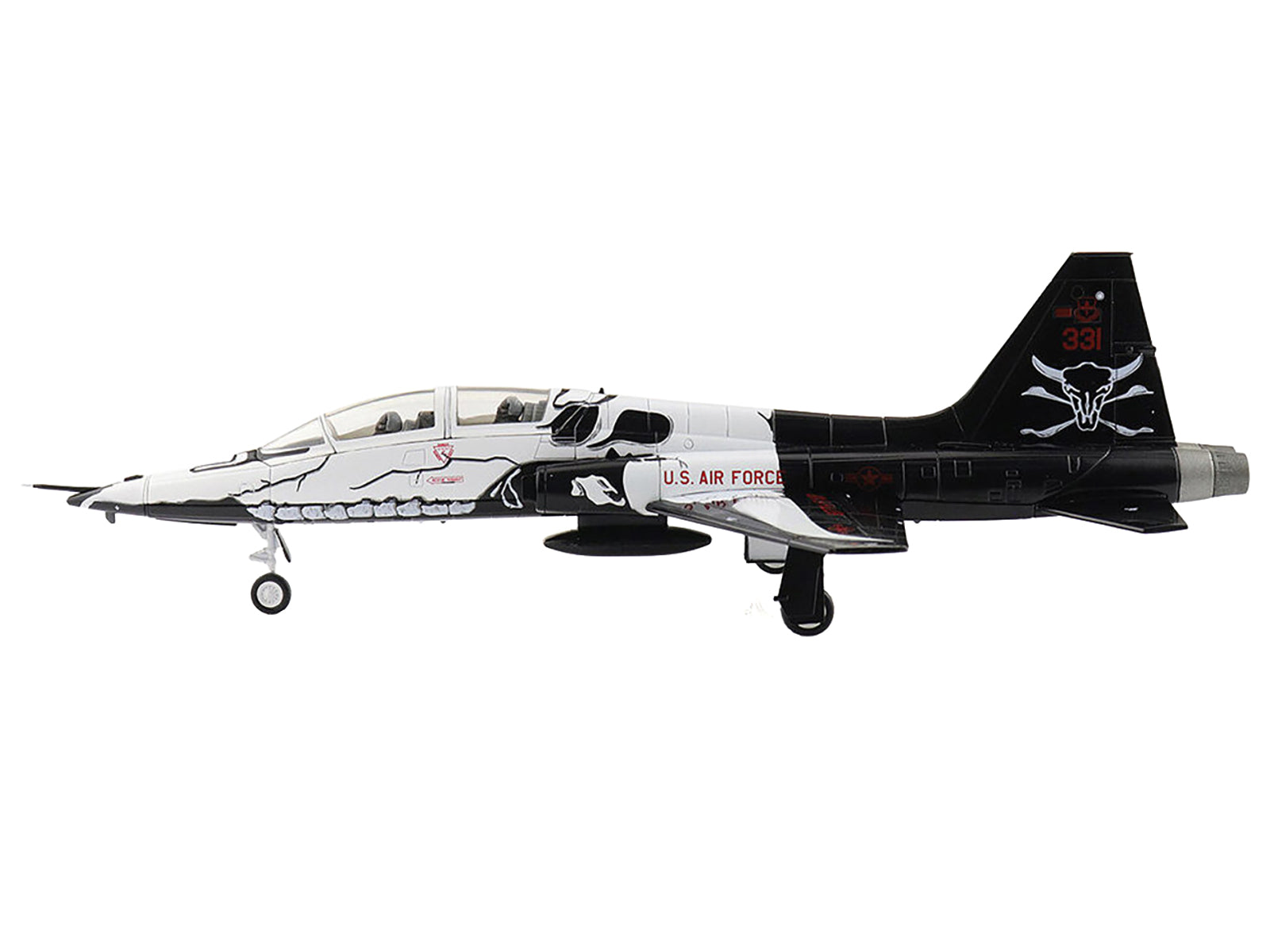 Northrop T-38C Talon Aircraft "65-10331 FAIP Scheme 87th FTS Laughlin AFB" (2021) United States Air Force "Air Power Series" 1/72 Diecast Model by Hobby Master