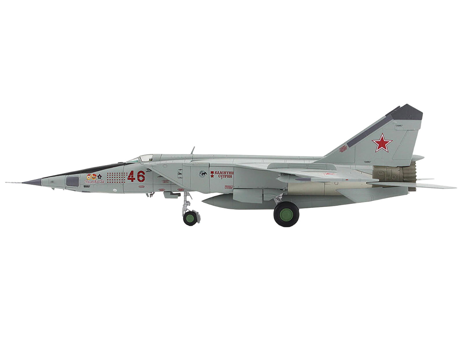 Mikoyan-Gurevich MiG-25RBT Aircraft "Red 46 47th Guards Reconnaissance Aviation Regiment 2nd Squadron" (2001) Russian Air Force "Air Power Series" 1/72 Diecast Model by Hobby Master