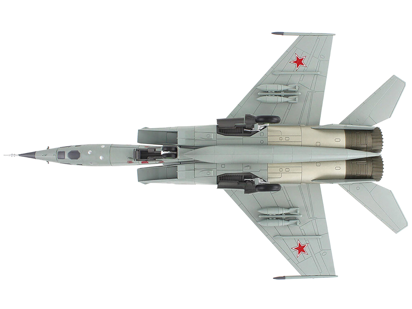 Mikoyan-Gurevich MiG-25RBT Aircraft "Red 46 47th Guards Reconnaissance Aviation Regiment 2nd Squadron" (2001) Russian Air Force "Air Power Series" 1/72 Diecast Model by Hobby Master